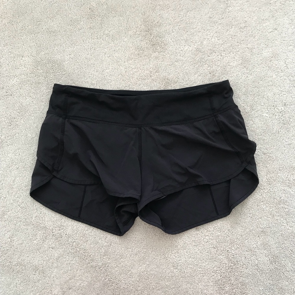 Lululemon Athletica Black Athletic Shorts Lightweight Performance Fit